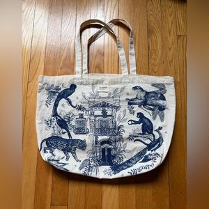 Sezane Canvas Tote Bag